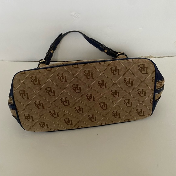 Dooney & Bourke Signature Erica Hobo Canvas Bag - Picture 10 of 15